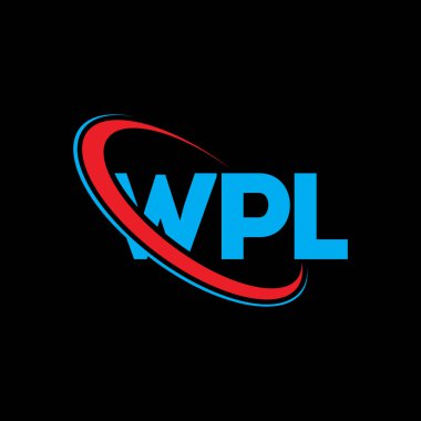 WPL logosu. WPL mektubu. WPL harf logosu tasarımı. Çember ve büyük harfli monogram logosuna bağlı WPL logosu. Teknoloji, iş ve emlak markası için WPL tipografisi.