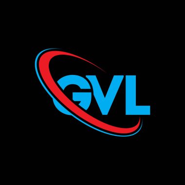 GVL logosu. GVL harfi. GVL harf logosu tasarımı. Çember ve büyük harfli monogram logosuyla birleştirilmiş GVL logosu. Teknoloji, iş ve emlak markası için GVL tipografisi.