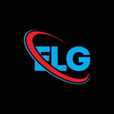ELG logosu. ELG mektubu. ELG mektup logosu tasarımı. Çember ve büyük harfli monogram logosuyla birleştirilmiş ilk ELG logosu. Teknoloji, iş ve emlak markası için ELG tipografisi.
