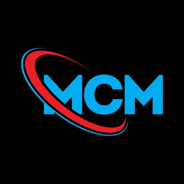 MCM logosu. MCM mektubu. MCM mektup logosu tasarımı. Çember ve büyük harfli monogram logosuna bağlı baş harfler. Teknoloji, iş ve emlak markası için MCM tipografisi.