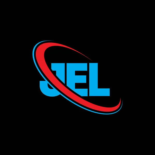 Jel Logo Jel Brief Jel Letter Logo Design Initialen Jel — Stockvektor