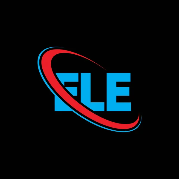 Ele Logo Ele Brief Ele Letter Logo Design Initialen Ele — Stockvektor