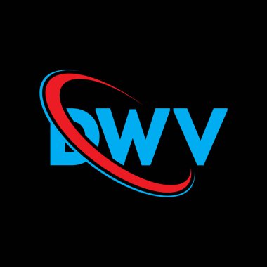 Motorlu Taşıtlar Dairesi logosu. Motorlu Taşıtlar Dairesi mektubu. Motorlu Taşıtlar Dairesi logo tasarımı. Daire ve büyük harfli monogram logosuyla birleştirilmiş DWV logosu. Teknoloji, iş ve emlak markası için DWV tipografisi.