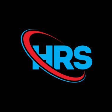 HRS logosu. HRS mektubu. HRS mektup logosu tasarımı. Çember ve büyük harfli monogram logosuna bağlı HRS logosunun baş harfleri. Teknoloji, iş ve emlak markası için HRS tipografisi.