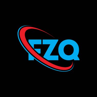 FZQ logosu. FZQ harfi. FZQ harf logosu tasarımı. Çember ve büyük harfli monogram logosuna bağlı baş harfler FZQ logosu. Teknoloji, iş ve emlak markası için FZQ tipografisi.