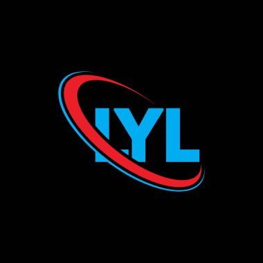 LYL logosu. LYL mektubu. LYL harf logosu tasarımı. Çember ve büyük harfli monogram logosuyla birleştirilmiş ilk LYL logosu. Teknoloji, iş ve emlak markası için LYL tipografisi.