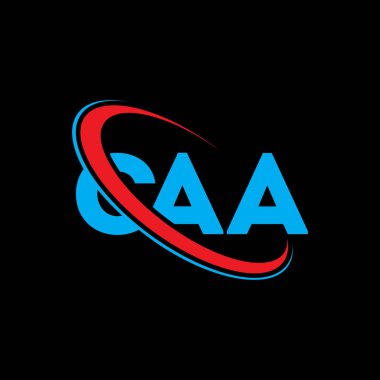 CAA logosu. CAA mektubu. CAA mektup logosu tasarımı. Çember ve büyük harfli monogram logosuna bağlı baş harfler CAA logosu. Teknoloji, iş ve emlak markası için CAA tipografisi.
