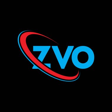 ZVO logosu. ZVO harfi. ZVO harf logosu tasarımı. Çember ve büyük harfli monogram logosuna bağlı ZVO logosu. Teknoloji, iş ve emlak markası için ZVO tipografisi.