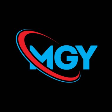 MGY logosu. MGY mektubu. MGY harf logosu tasarımı. Çember ve büyük harfli monogram logosuna bağlı baş harfler. Teknoloji, iş ve emlak markası için MGY tipografisi.