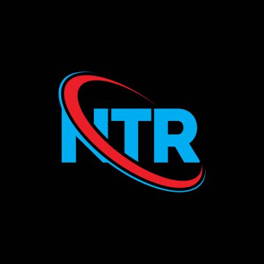 NTR logosu. NTR mektubu. NTR harf logosu tasarımı. Çember ve büyük harfli monogram logosuna bağlı NTR logosu. Teknoloji, iş ve emlak markası için NTR tipografisi.