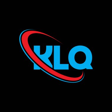 KLQ logosu. KLQ harfi. KLQ harfli logo tasarımı. Çember ve büyük harfli monogram logosuna bağlı baş harfler KLQ logosu. Teknoloji, iş ve emlak markası için KLQ tipografisi.