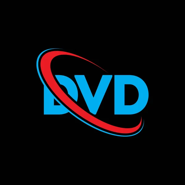 Logo Dvd List Dvd Projekt Logo Listu Dvd Inicjały Logo — Wektor stockowy