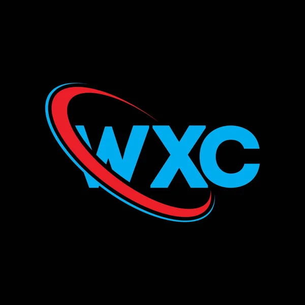 Logo Wxc Lettre Wxc Wxc Lettre Logo Design Initiales Logo — Image vectorielle
