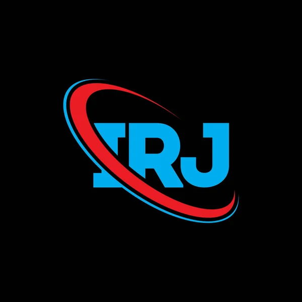 Λογότυπο Irj Γράμμα Irj Σχεδιασμός Λογότυπου Γράμματος Irj Αρχικό Λογότυπο — Διανυσματικό Αρχείο