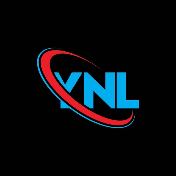 Logo Ynl List Ynl Projekt Logo Litery Ynl Inicjały Logo — Wektor stockowy