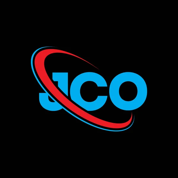 Logo Jco Lettre Jco Jco Lettre Logo Design Initiales Logo — Image vectorielle