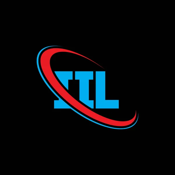 Iil Logo Iil Dopis Návrh Loga Iil Iniciály Iil Logo — Stockový vektor