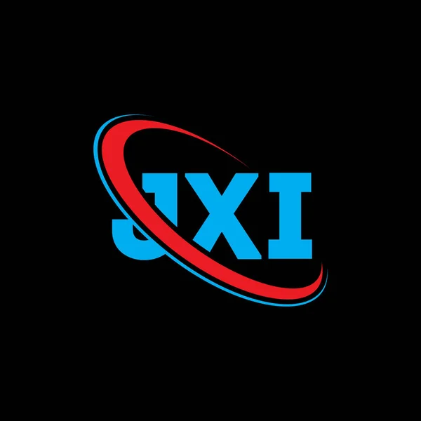 Logo Jxi Jxi Dopis Návrh Loga Jxi Iniciály Logo Jxi — Stockový vektor