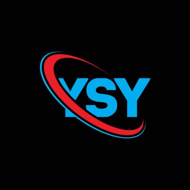 YSY logosu. YSY mektubu. YSY harf logosu tasarımı. Çember ve büyük harfli monogram logosuyla birleştirilmiş YSY logosu. Teknoloji, iş ve emlak markası için YSY tipografisi.