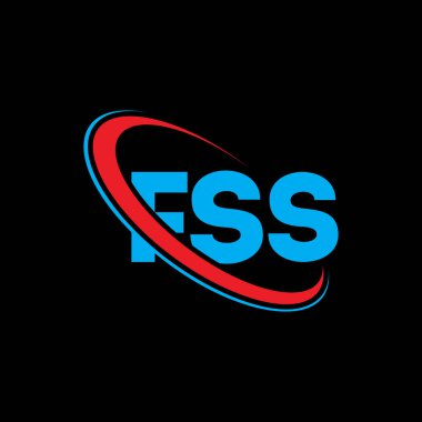 FSS logosu. FSS mektubu. FSS mektup logosu tasarımı. Çember ve büyük harfli monogram logosuna bağlı baş harfler FSS logosu. Teknoloji, iş ve emlak markası için FSS tipografisi.