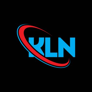 KLN logosu. KLN mektubu. KLN harfli logo tasarımı. Çember ve büyük harfli monogram logosuna bağlı baş harfler KLN logosu. Teknoloji, iş ve emlak markası için KLN tipografisi.