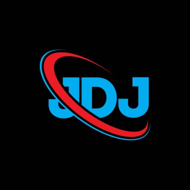 JDJ logosu. JDJ mektubu. JDJ mektup logosu tasarımı. Çember ve büyük harfli monogram logosuna bağlı baş harfler JDJ logosu. Teknoloji, iş ve emlak markası için JDJ tipografisi.