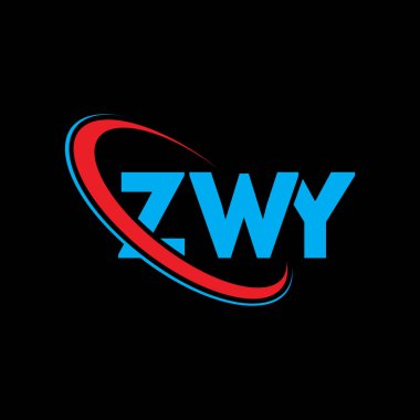 ZWY logosu. ZWY mektubu. ZWY harf logosu tasarımı. Çember ve büyük harfli monogram logosuna bağlı baş harfler ZWY logosu. Teknoloji, iş ve emlak markası için ZWY tipografisi.