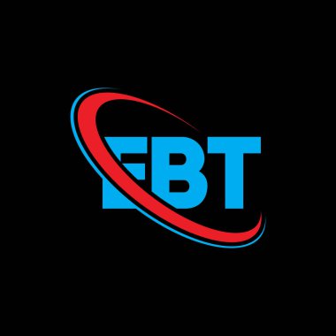 EBT logosu. EBT mektubu. EBT harf logosu tasarımı. Çember ve büyük harfli monogram logosuna bağlı baş harfler. Teknoloji, iş ve emlak markası için EBT tipografisi.