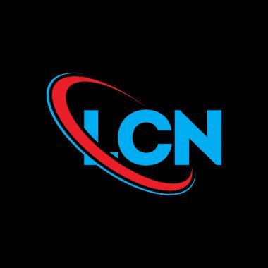 LCN logosu. LCN mektubu. LCN harf logosu tasarımı. Çember ve büyük harfli monogram logosuyla birleştirilmiş LCN logosu. Teknoloji, iş ve emlak markası için LCN tipografisi.