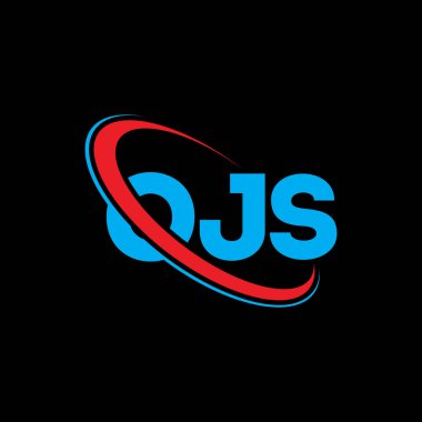 OJS logosu. OJS mektubu. OJS mektup logosu tasarımı. Çember ve büyük harfli monogram logosuna bağlı OJS logosu. Teknoloji, iş ve emlak markası için OJS tipografisi.