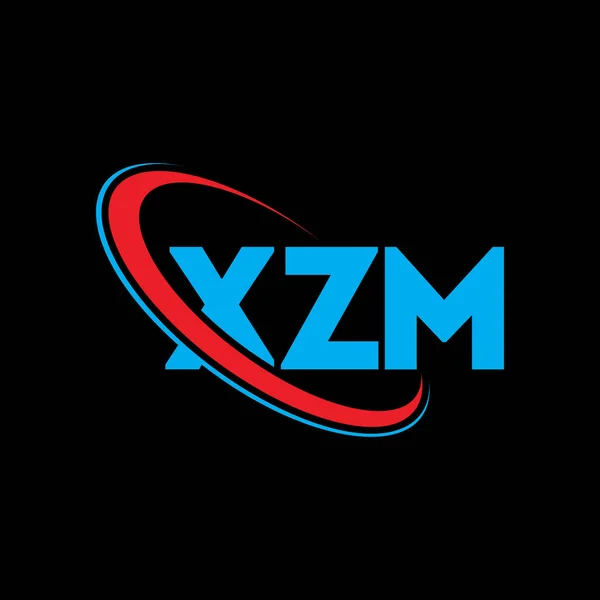 Xzm标志 Xzm的信Xzm字母标识设计 首字母为Xzm标识 带有圆形和大写字母标识 Xzm技术 商业和房地产品牌排版 — 图库矢量图片