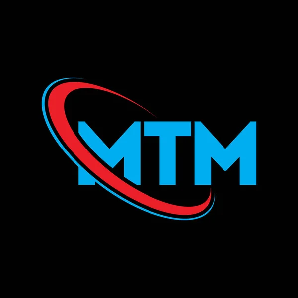 Logo Mtm Písmeno Mtm Návrh Loga Mtm Písmene Iniciály Logo — Stockový vektor