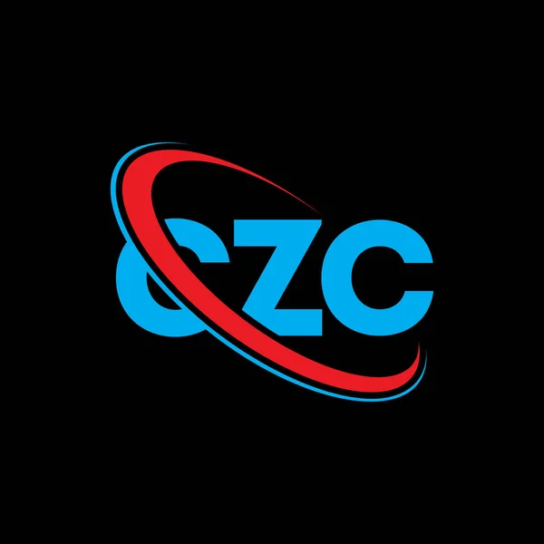 Czc标志 Czc的信Czc字母标识设计 首字母Czc标识与圆圈和大写字母标识链接 Czc技术 商业和房地产品牌排版 — 图库矢量图片