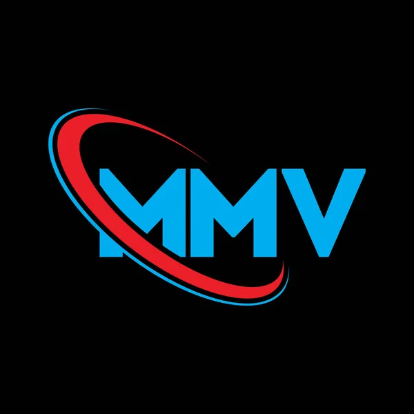 Logotipo Mmv Carta Mmv Projeto Logotipo Carta Mmv Iniciais Logotipo — Vetor de Stock