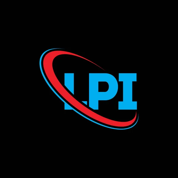 Logo Lpi Lettre Lpi Lpi Lettre Logo Design Initiales Logo — Image vectorielle