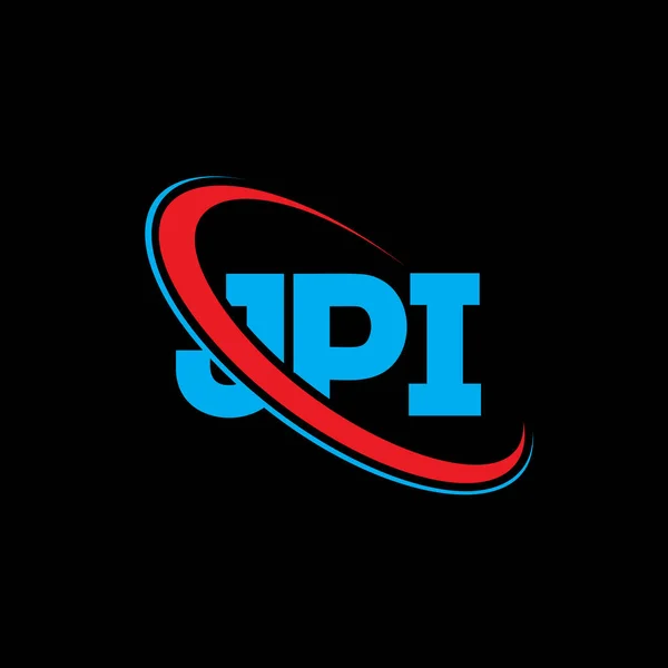 Jpi Logotypen Jpi Brev Utformning Jpi Logotyp Initialer Jpi Logotyp — Stock vektor