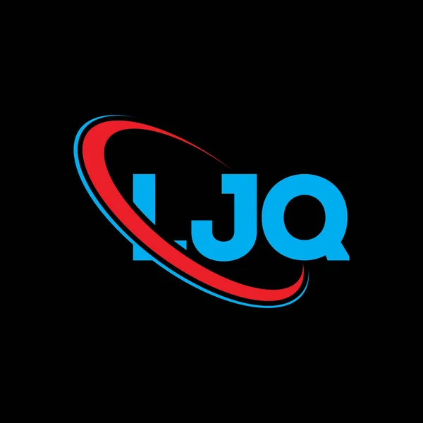 Ljqロゴ Ljqの手紙 Ljqレターロゴデザイン 初期のLjqロゴはサークルロゴと大文字のモノグラムロゴとリンクされています ビジネス 不動産ブランドのためのLjqタイポグラフィ — ストックベクタ