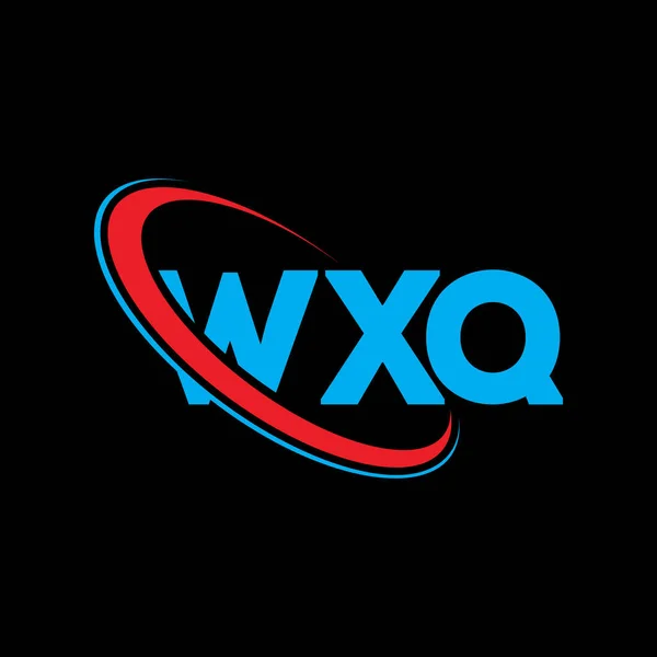 Logo Wxq Lettera Wxq Design Del Logo Della Lettera Wxq — Vettoriale Stock