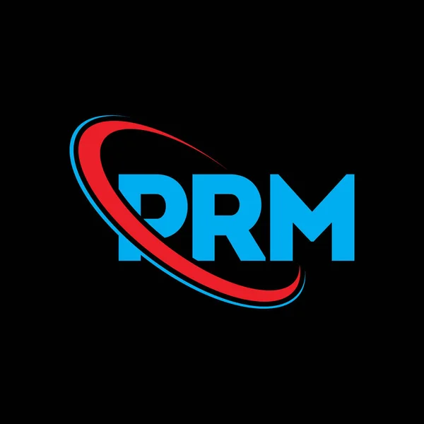 Logo Prm Carta Prm Diseño Del Logotipo Carta Prm Inicial — Vector de stock