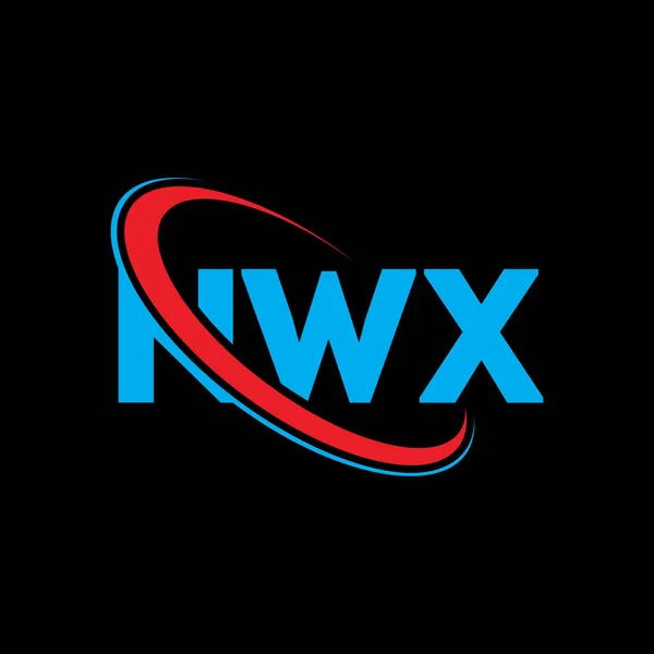 Logo Nwx Lettera Nwx Design Del Logo Della Lettera Nwx — Vettoriale Stock