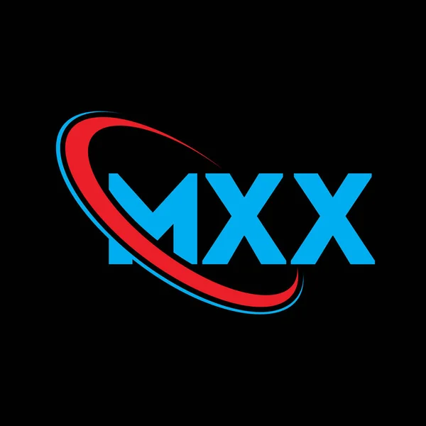Логотип Mxx Письмо Mxx Дизайн Логотипа Буквы Mxx Логотип Mxx — стоковый вектор