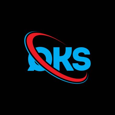 QKS logosu. QKS harfi. QKS harf logosu tasarımı. Çember ve büyük harfli monogram logosuna bağlı QKS logosu. Teknoloji, iş ve emlak markası için QKS tipografisi.