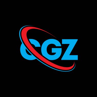 CGZ logosu. CGZ harfi. CGZ harf logosu tasarımı. Çember ve büyük harfli monogram logosuna bağlı baş harfler CGZ logosu. Teknoloji, iş ve emlak markası için CGZ tipografisi.