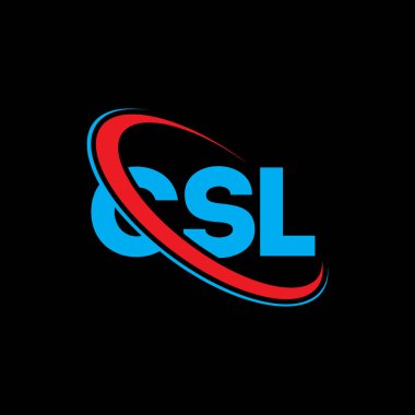 CSL logosu. CSL mektubu. CSL harf logosu tasarımı. Çember ve büyük harfli monogram logosuyla birleştirilmiş CSL logosu. Teknoloji, iş ve emlak markası için CSL tipografisi.