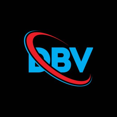 DBV logosu. DBV mektubu. DBV harf logosu tasarımı. Daire ve büyük harfli monogram logosuna bağlı DBV logosu. Teknoloji, iş ve emlak markası için DBV tipografisi.