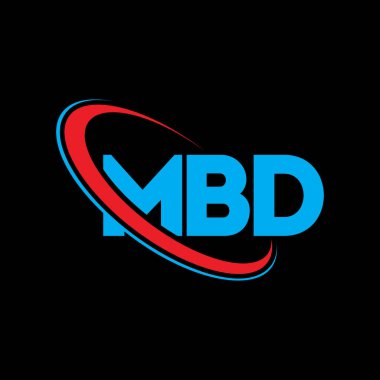 MBD logosu. MBD mektubu. MBD harf logosu tasarımı. Çember ve büyük harfli monogram logosuna bağlı B.D logosu. Teknoloji, iş ve emlak markası için MBD tipografisi.