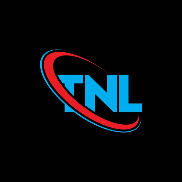 Логотип Tnl Буква Tnl Дизайн Логотипа Tnl Логотип Tnl Связан — стоковый вектор
