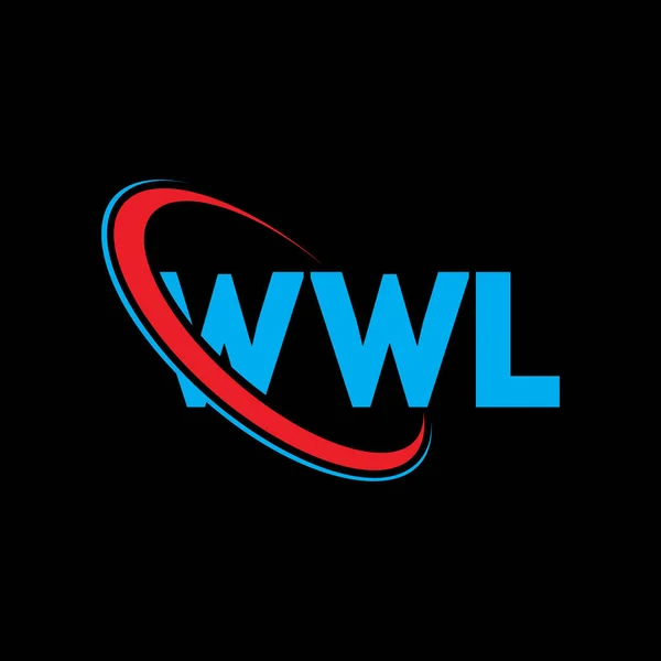 Wwl Logó Wwl Levél Wwl Betűlogó Tervezés Kezdeményezések Wwl Logó — Stock Vector