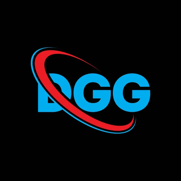 Dgg Dgg Dgg 디자인 Dgg 로고는 대문자 로고와 연결되어 비즈니스 — 스톡 벡터