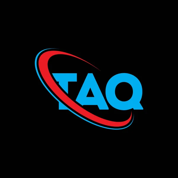 Logo Taq Carta Taq Diseño Del Logotipo Letra Taq Inicial — Archivo Imágenes Vectoriales